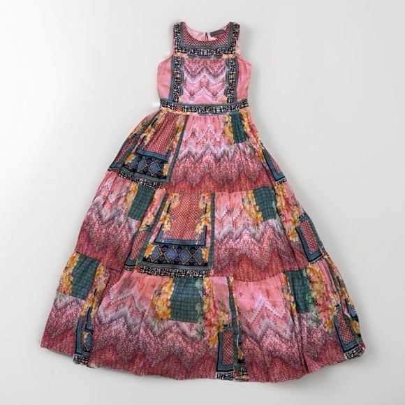 Anthropologie Dresses & Skirts - Anthropologie Alessandra Maxi Dress Bhanuni Jyoti Sz 6 Small Boho Beaded Tiered